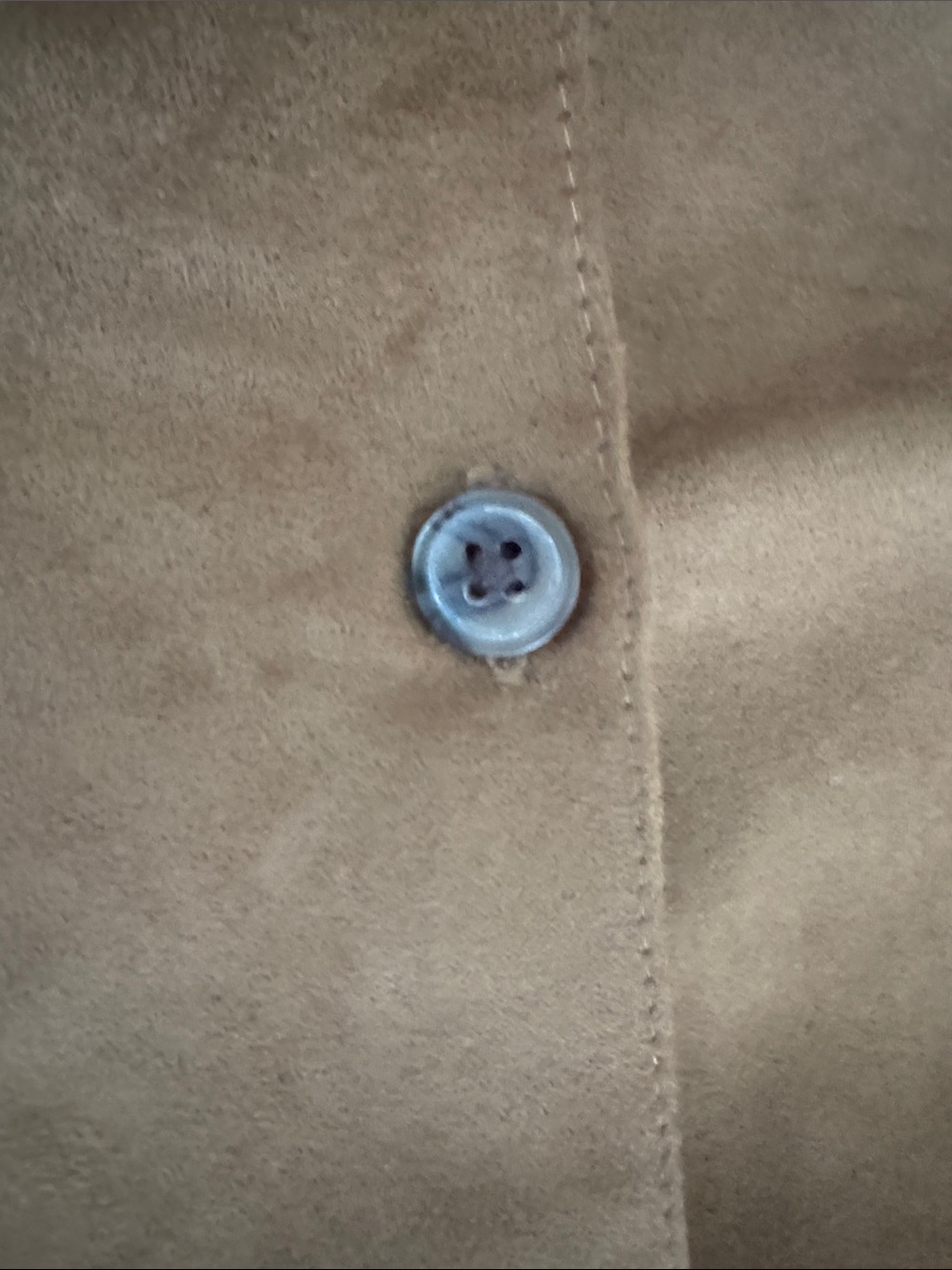 NWT- Women's Brown Suede Button-Front Faux Suede Jacket/Blouse/Button down shirt - Picture 15 of 15